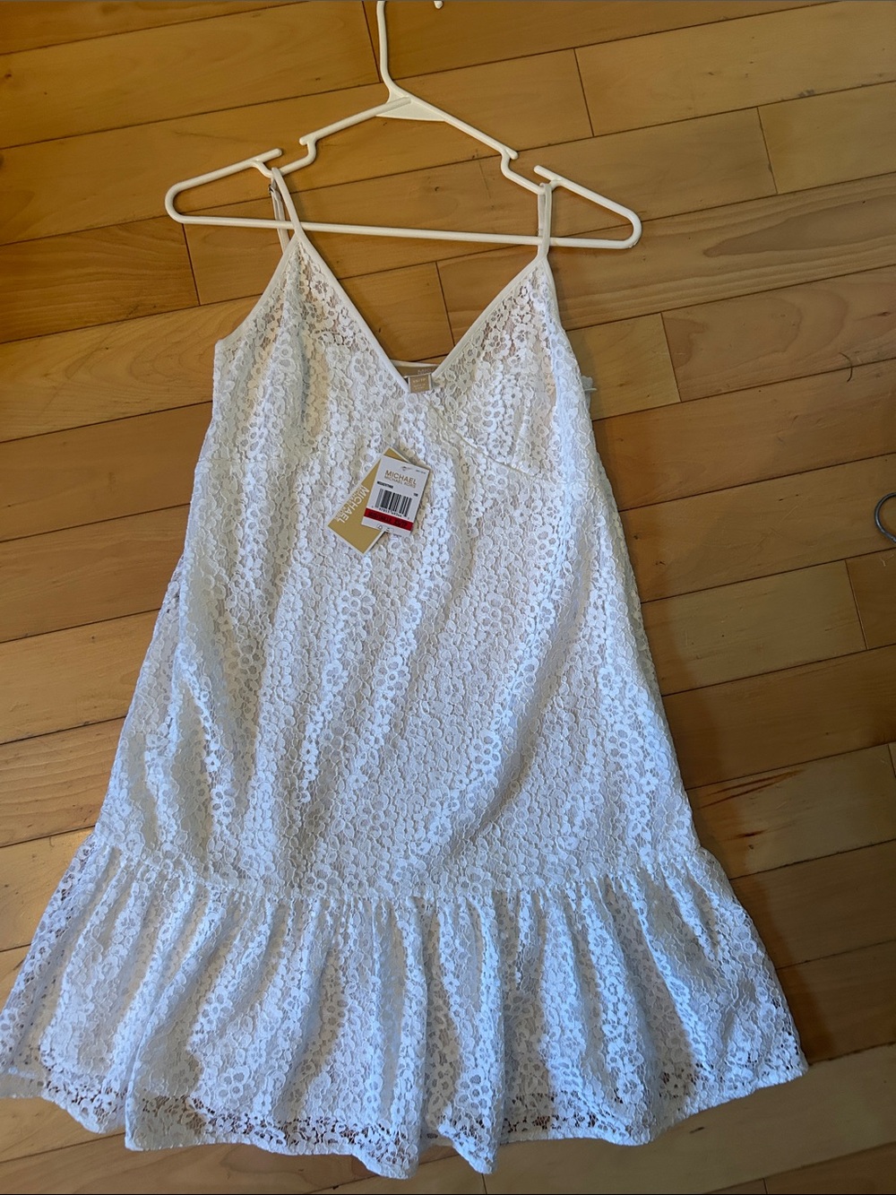 Michael Kors White Lace Camisole Slip Dress